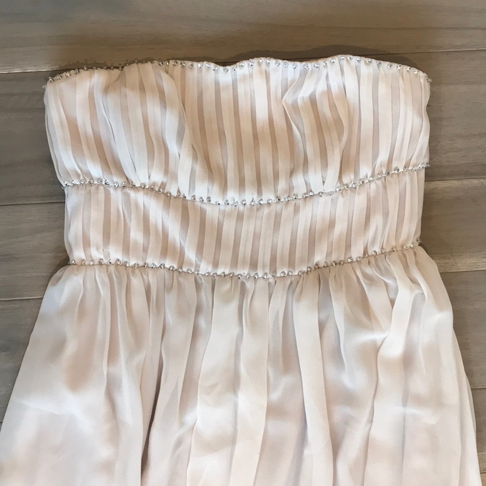 H&M Blush/soft pink color strapless dress